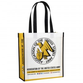 Custom Laminated Non-Woven Promotional Tote Bag12"x13"x5 with Logo