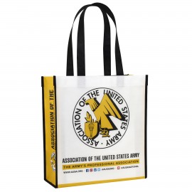 Custom Laminated Non-Woven Promotional Tote Bag12"x13"x5 with Logo  Custom Laminated Non-Woven Promotional Tote Bag12"x13"x5 with Logo