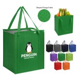 Thermal Non-Woven Grocery Tote Bag (Screen Print) Ocean with Logo