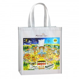 Custom 120g Laminated Non-Woven PP Tote Bag 14"x16"x8" with Logo