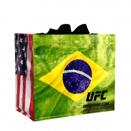 Custom 145g Laminated Woven Tradeshow Bag 15"x13"x8" with Logo