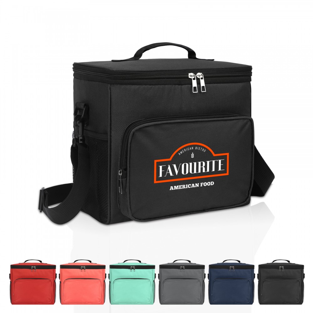 Cubic 12-Can Insulated Cooler Bag with Logo Cubic 12-Can Insulated Cooler Bag with Logo