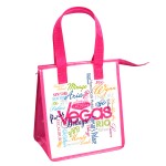 Full-Color 120g Laminated Non-Woven Insulated Lunch Bag w/Zipper Closure 9"x10"x5.5" with Logo