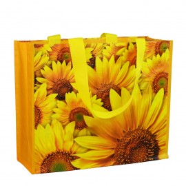 Custom 145g Laminated Woven PP Tote Bag 16"x14"x9" with Logo  Custom 145g Laminated Woven PP Tote Bag 16"x14"x9" with Logo