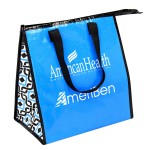 Logo Branded Custom 145g Laminated Woven Insulated Cooler Bag 12"x13"x8"