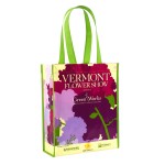 Promotional Custom Full-Color Laminated Non-Woven Promotional Tote Bag10"x13"x6"