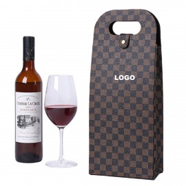 Business Grid Protection Wine Carrying Tote Bag with Logo