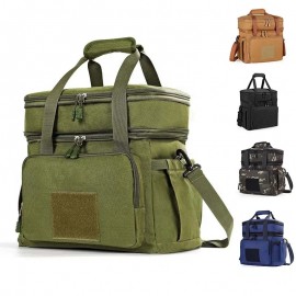 Double Layer Cooler Insulated Ice Lunch Bag with Logo