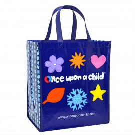 Logo Branded Custom 120g Laminated Non-Woven PP Tote Bag 14"x16"x10"