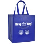 Custom 120g Laminated Non-Woven PP Tote Bag 13"x15"x10" with Logo