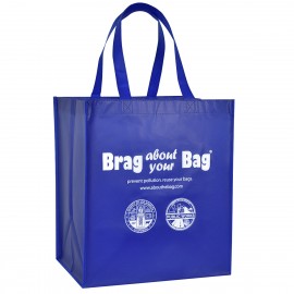Custom 120g Laminated Non-Woven PP Tote Bag 13"x15"x10" with Logo  Custom 120g Laminated Non-Woven PP Tote Bag 13"x15"x10" with Logo