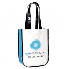 Round Cornered Lululemon Style Laminated Gift Bag 9"x12"x4.5" with Logo  Round Cornered Lululemon Style Laminated Gift Bag 9"x12"x4.5" with Logo