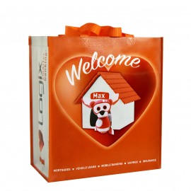 Customized Custom 140g Double Laminated Non-Woven PP Tote Bag 13"x15"x8"  Customized Custom 140g Double Laminated Non-Woven PP Tote Bag 13"x15"x8"