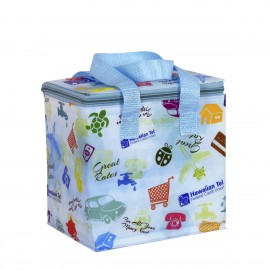 Custom 120g Laminated Non-Woven Insulated Lunch Cooler Bag 7.5"x7.5"x6" with Logo