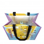 Promotional Custom Full-Color Laminated Non-Woven Promotional Tote Bag 13.5"x14"x8"