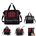 Personalized Buffalo Plaid Insulated Cooler Bag