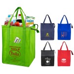 Promotional 12" W x 16" H x 10" D - "SUPER COOLER" Large Insulated Cooler Zipper Tote Bag