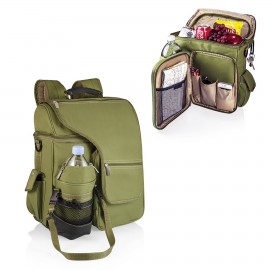 Logo Branded Turismo Cooler Backpack w/Water Duffel and Multiple Pockets