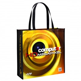 Promotional Custom Full-Color Laminated Non-Woven Promotional Tote Bag18"x18"x6"