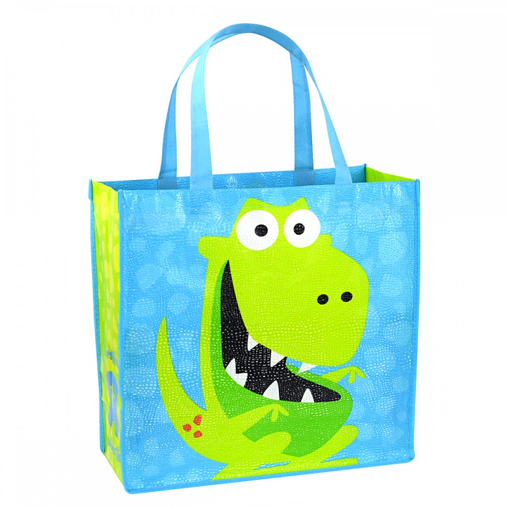 Custom 120g Laminated Non-Woven Textured Tote Bag 14"x15"x6" with Logo