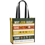 Custom Laminated Non-Woven Promotional Tote Bag12"x13"x5 with Logo