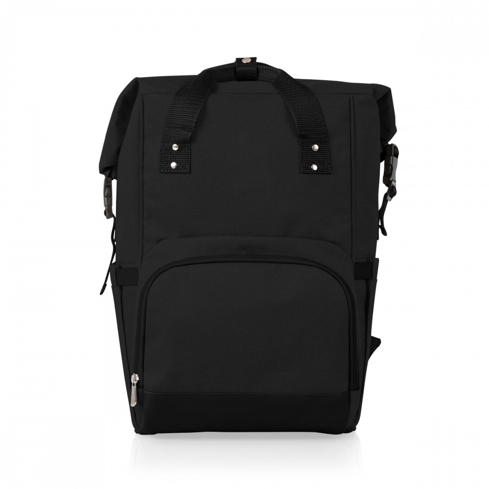 On The Go Roll-Top Cooler Backpack with Logo