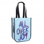 Round Cornered Lululemon Style Laminated Gift Bag 9"x12"x4.5" with Logo