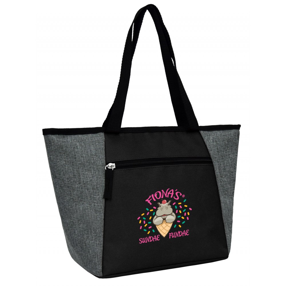 Logo Branded Cooler Lunch Tote - Full Color Transfer (15" x 9.5" x 5.75")