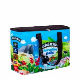 Custom 600D Full-ColorSublimated Waterproof Insulated Cooler Bag w/3-Side Zipper Closure 18.5x12.5x6.5  Custom 600D Full-ColorSublimated Waterproof Insulated Cooler Bag w/3-Side Zipper Closure 18.5x12.5x6.5