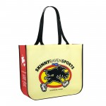 Customized Custom Full-Color Laminated Non-Woven Round Cornered Promotional Tote Bag16"x14"x6"