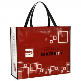 Promotional Custom Full-Color Laminated Non-Woven Promotional Tote Bag 20"x17"x8"