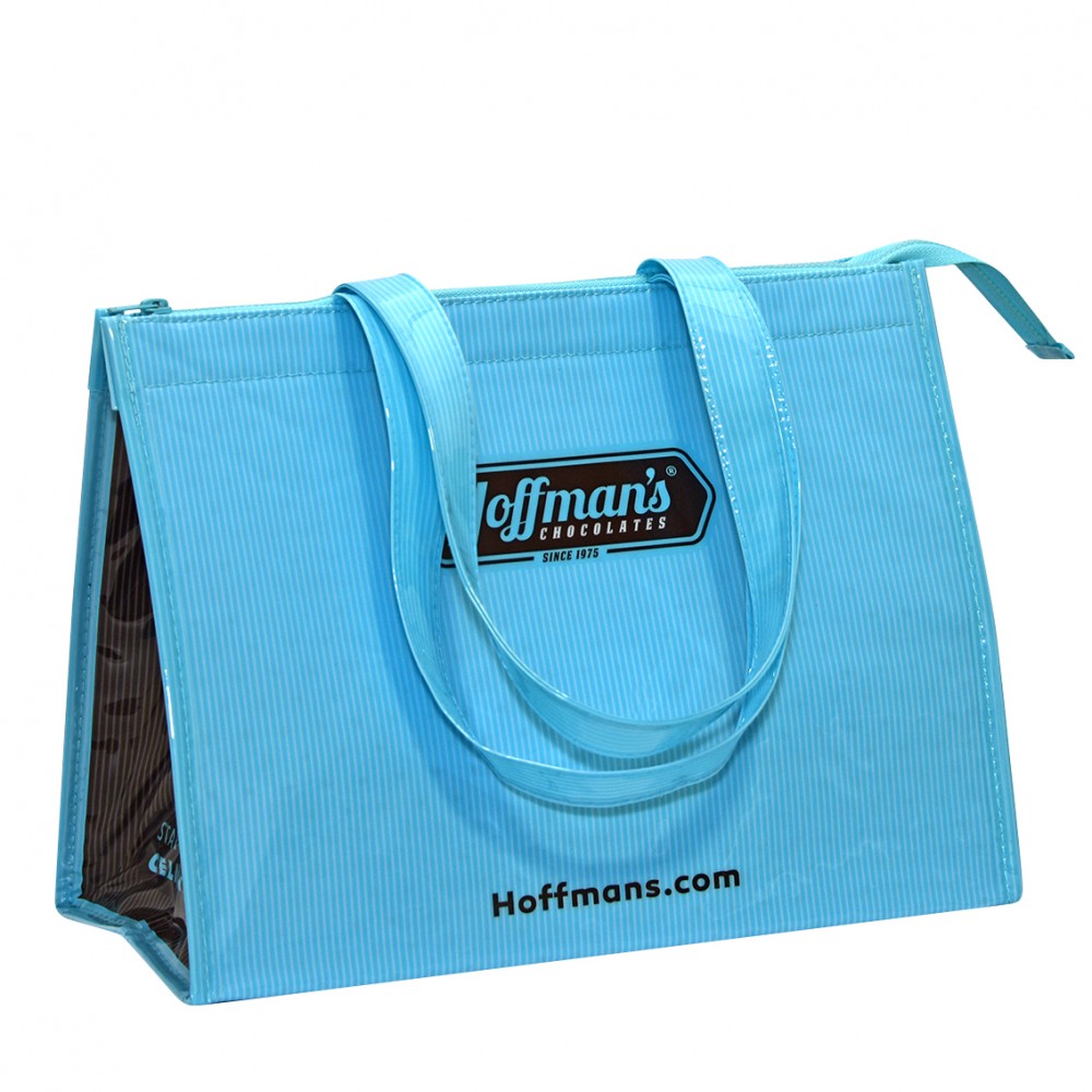 Custom PVC Insulated Cooler Bag 13"x 10"x 6.5" with Logo