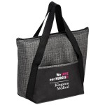 Promotional Insulated Tweed Look Non-Woven Tote (14"x11"x5") - Screen Print