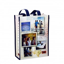 Personalized Custom Full-Color Laminated Non-Woven Promotional Tote Bag9"x12"x4.5"  Personalized Custom Full-Color Laminated Non-Woven Promotional Tote Bag9"x12"x4.5"