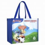 Custom Custom Full-Color Laminated Non-Woven Library Tote 14.25x11.75x8.25