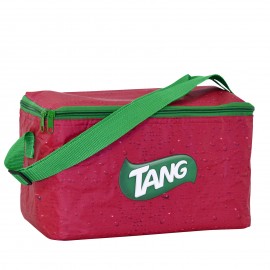 Custom 420D Full-Color Sublimated Insulated Cooler Bag w/3-Side Zipper Closure 12"x 6.5"x 7" with Logo