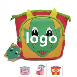 Children Neoprene Lunch Cooler Bag With Front Pocket with Logo