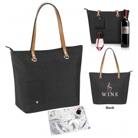 Wine Cooler Tote With Dispenser with Logo  Wine Cooler Tote With Dispenser with Logo