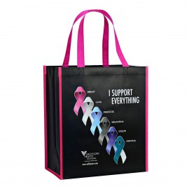 Laminated Non-Woven Awareness Promotional Bag 13"x15"x8" with Logo
