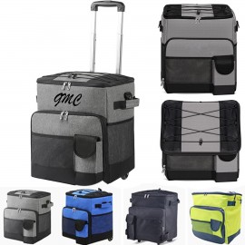 Personalized Foldable Trolley Rolling Cooler Bag  Personalized Foldable Trolley Rolling Cooler Bag