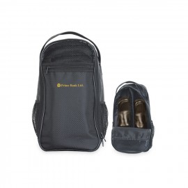 Leatherette Utility Travel Shoe Bag with Logo