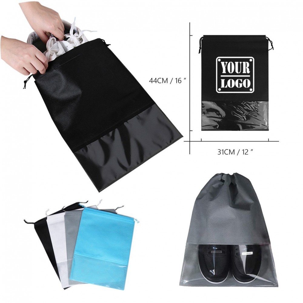 Custom Drawstring Shoe Bag with Logo