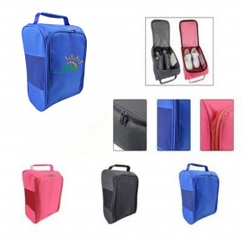 U-shaped Golf Shoe Bag for Travel Sport Zippered Carrier Bags with Logo