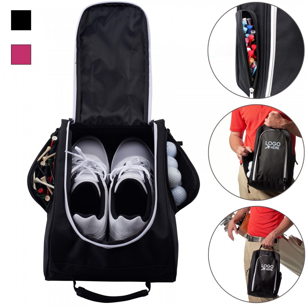Compact Golf Shoe Bag With Storages with Logo Compact Golf Shoe Bag With Storages with Logo