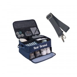 Waterproof Golf Shoe Organizer Bag With Adjustable Strap with Logo  Waterproof Golf Shoe Organizer Bag With Adjustable Strap with Logo