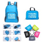 Lightweight Outdoor Travel Sport Foldable Backpack MOQ50pcs with Logo