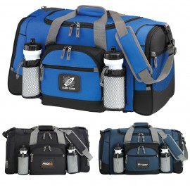 Expedition Duffel Bag with Shoe Compartment - 25", 600D Polyester (3 Colors) with Logo