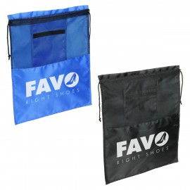 Personalized Solelo Travel Polyester Drawstring Shoe Bag