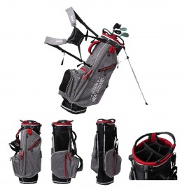 Logo Branded Stand Polyester Golf Bag w/ 7 Divider  Logo Branded Stand Polyester Golf Bag w/ 7 Divider