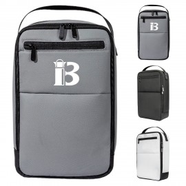 Custom Lightweight Portable Ventilated Nylon Golf Shoe Bag  Custom Lightweight Portable Ventilated Nylon Golf Shoe Bag